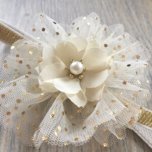 arany tüllös fejpánt