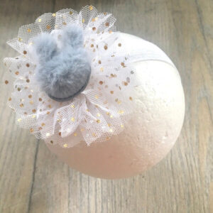 nyuszis tüllös fejpánt