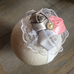 szatén rózsás fejpántok