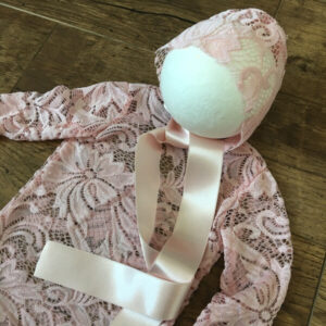 csipke fotószett pasztell rózsaszín