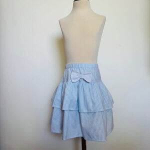 világoskék csíkos fodros szoknya